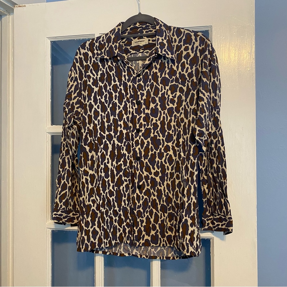 Equipment Leopard Print Blouse
